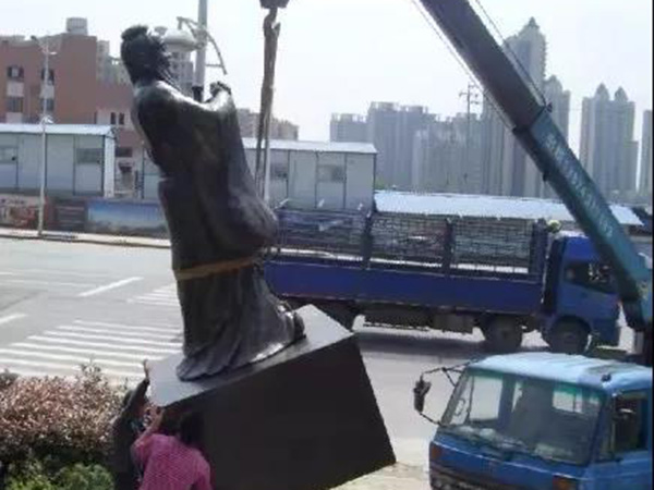孔子雕塑吊裝 孔子雕塑吊裝